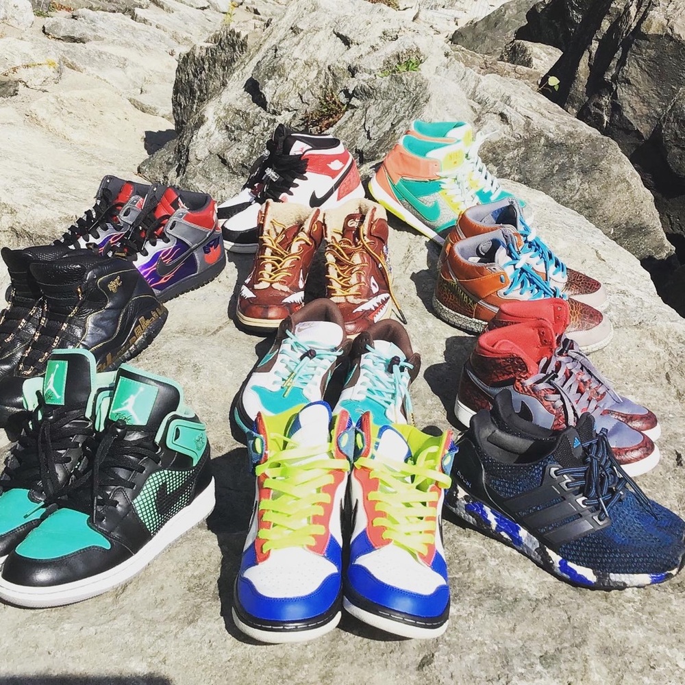 Customized sneakers